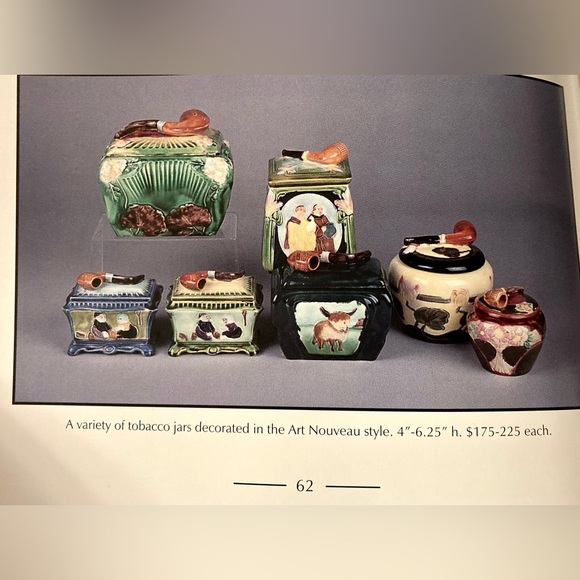 Antique Majolica Humidor Box and Majolica Book: Humidor is Featured on page 62 - Picture 11 of 11